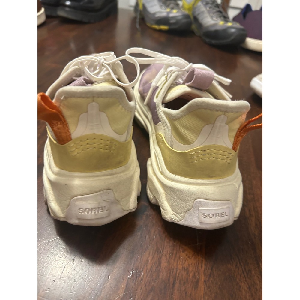 Sorel Kinetic Impact Lace Sneakers Radiation Purple Signal Yellow Womens - Picture 5 of 9